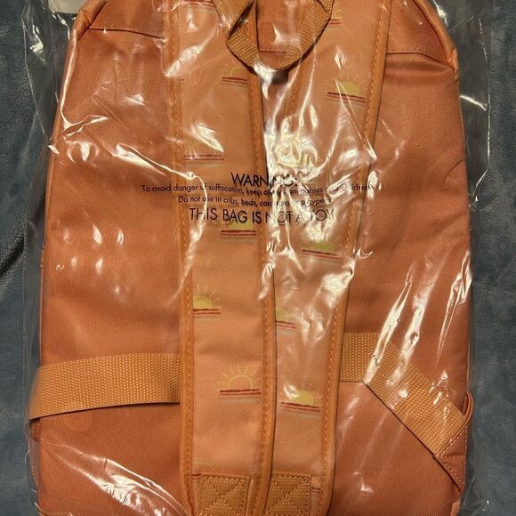 Thirty-One Peach Backpack with Sun Pattern - Picture 2 of 4